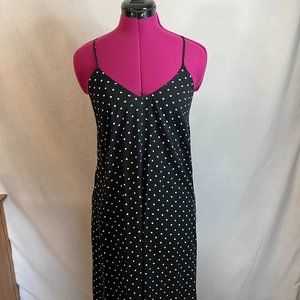 Womens Old Navy  black and white Polka dot Maxi Dress size small